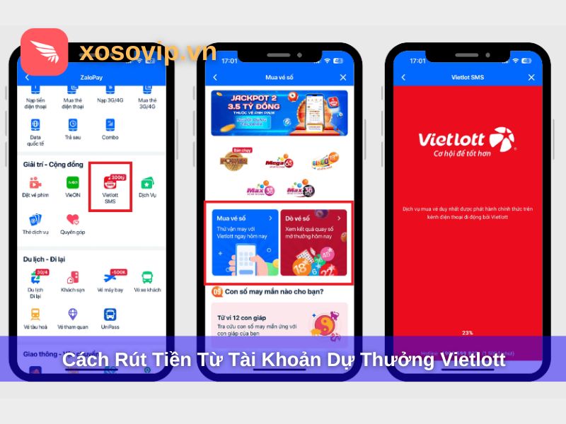 Cách Rút Tiền Từ Tài Khoản Dự Thưởng Vietlott Nhanh & An Toàn
