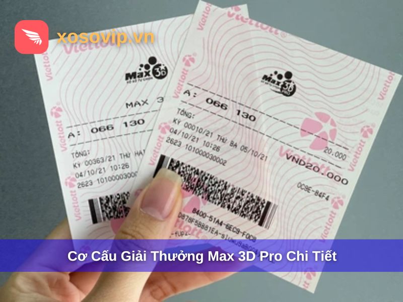 Cơ Cấu Giải Thưởng Max 3D Pro Chi Tiết Mới Nhất 2025