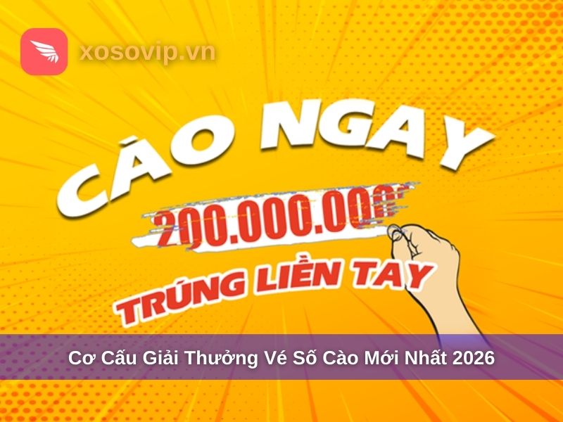 Cơ Cấu Giải Thưởng Vé Số Cào Mới Nhất 2026 - Chi Tiết Từng Giải