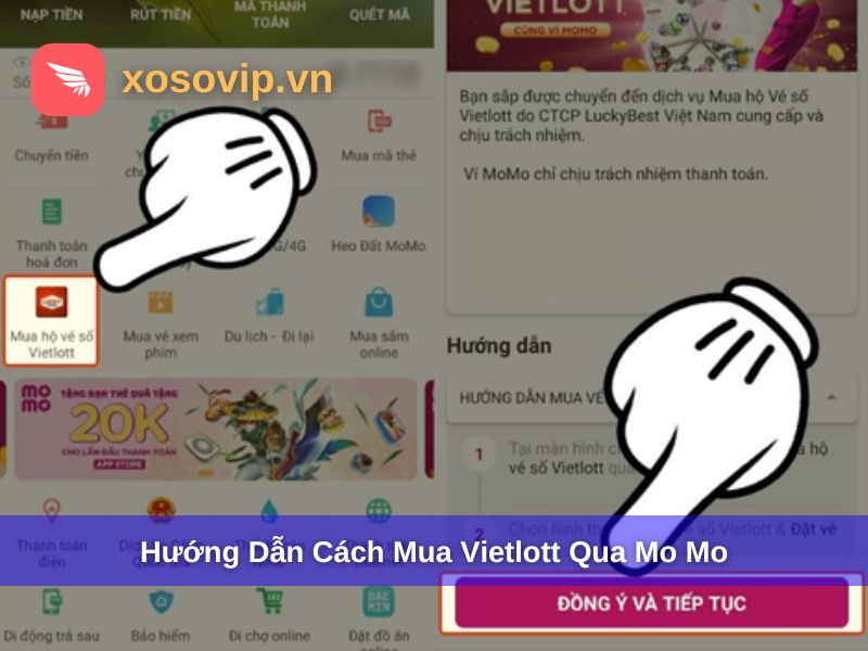 Hướng dẫn c&aacute;ch mua Vietlott tr&ecirc;n Momo đơn giản