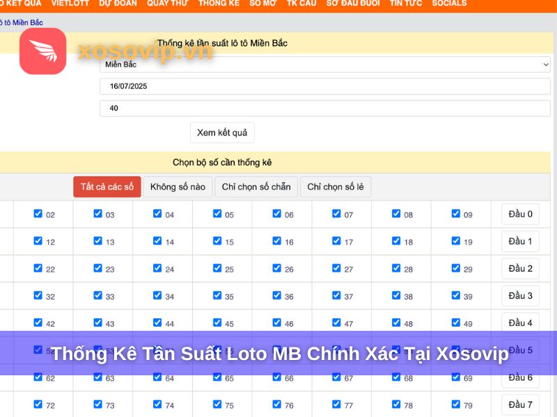 Tần Suất Loto MB - Tra Cứu Nhanh, Chính Xác Tại Xosovip