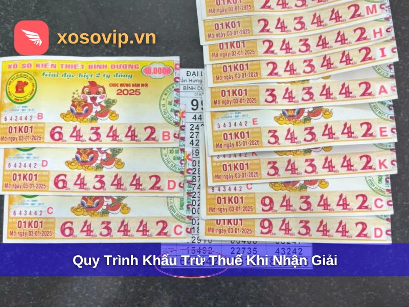 Quy trình khấu trừ thuế khi nhận giải thưởng