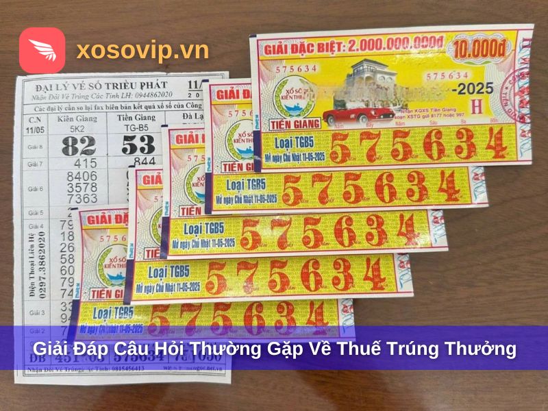 Giải đáp một số câu hỏi về thuế khi trúng số