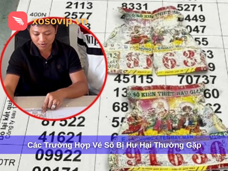 Trường hợp vé số hư hại khác