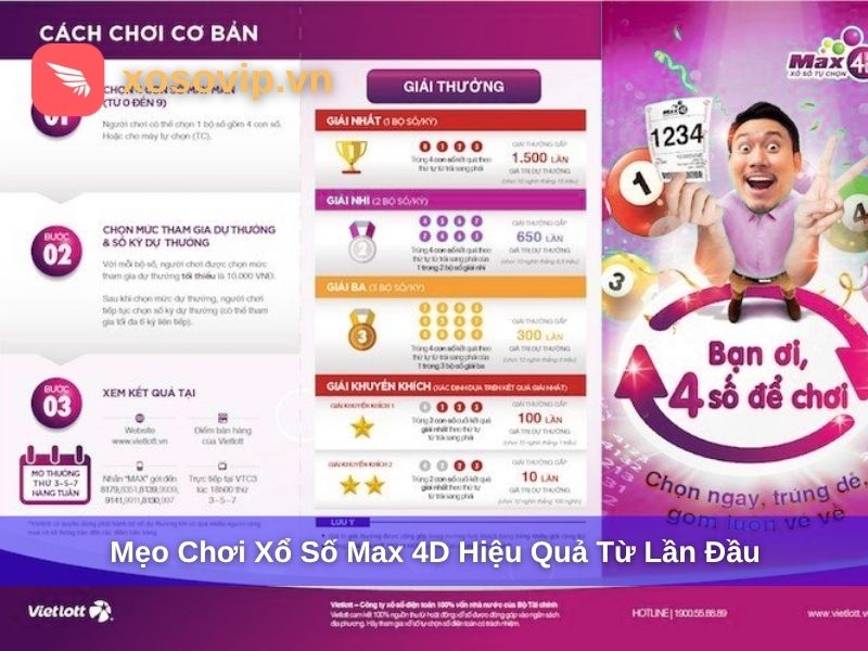 Mẹo chơi xổ số Max 4D siêu hiệu quả